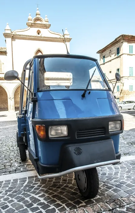 Framed Print : Typical italian farm truck on three wheels Framed Print : Typical italian farm truck on three wheels