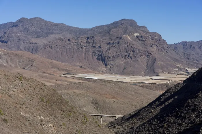 Framed Print : Typical mountain landscape of the central part of Gran Canaria