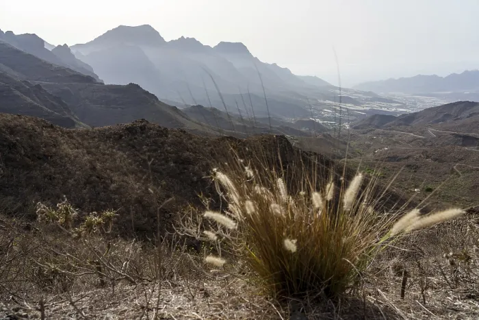 Framed Print : Typical mountain landscape of the central part of Gran Canaria Framed Print : Typical mountain landscape of the central part of Gran Canaria