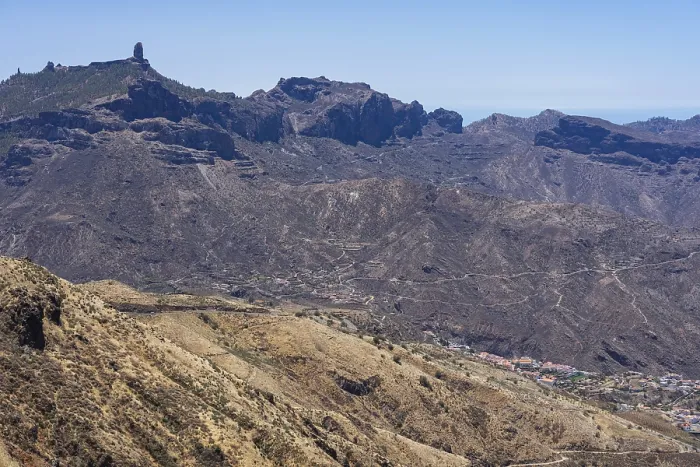 Framed Print : Typical mountain landscape in the central part of the island