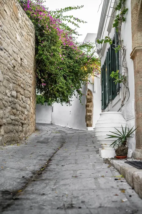 Framed Print : Typical street architecture in the Mediterranean region of Europe Framed Print : Typical street architecture in the Mediterranean region of Europe