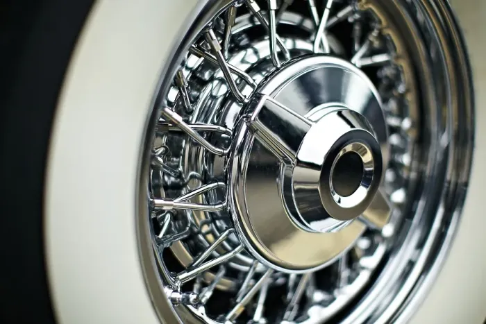 Framed Print : Tyre, wheel, vintage car, USA, North America