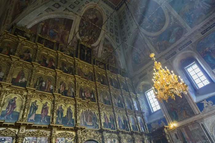 Framed Print : UGLICH, RUSSIA - JUNE 17, 2017: Interior of the Savior's Transfiguration Cathedral Framed Print : UGLICH, RUSSIA - JUNE 17, 2017: Interior of the Savior's Transfiguration Cathedral