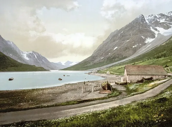 Framed Print : In Ulsfjorden, Ullsfjorden, Kjosen