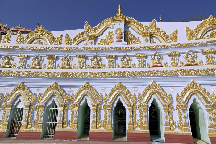 Framed Print : Umin Thounzeh Temple in Sagaing