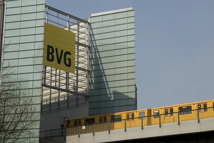 Framed Print : Underground at the BVG Building, Berlin, Germany