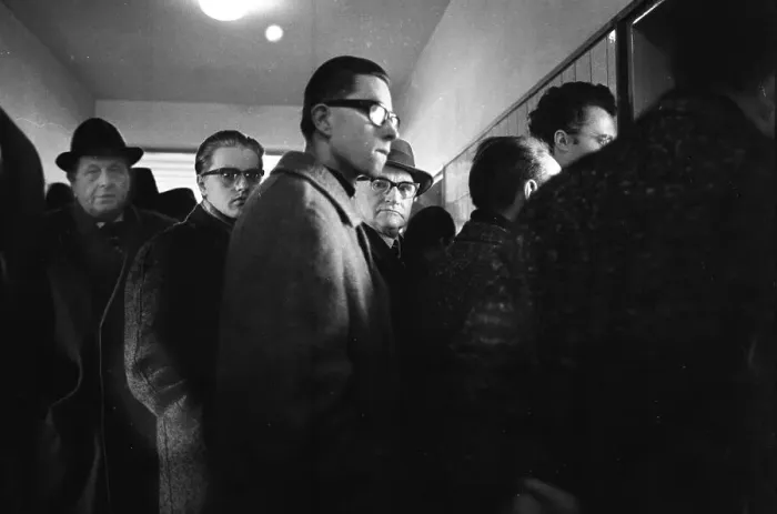 Framed Print : Unemployed at the Dortmund Labour Office in 1966