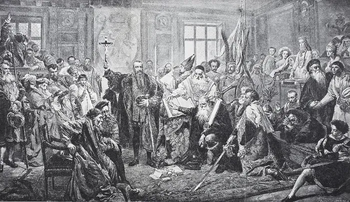Framed Print : The Union of Lublin of 1 July 1569 Framed Print : The Union of Lublin of 1 July 1569