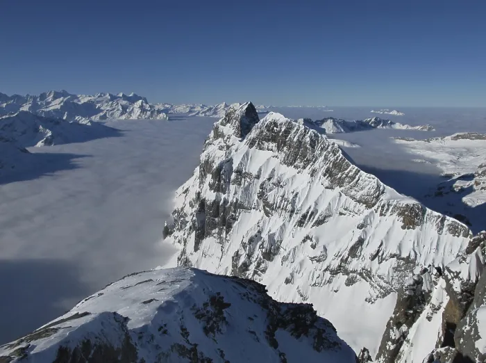 Framed Print : Unique mountain view from the Titlis, sea of fog Framed Print : Unique mountain view from the Titlis, sea of fog
