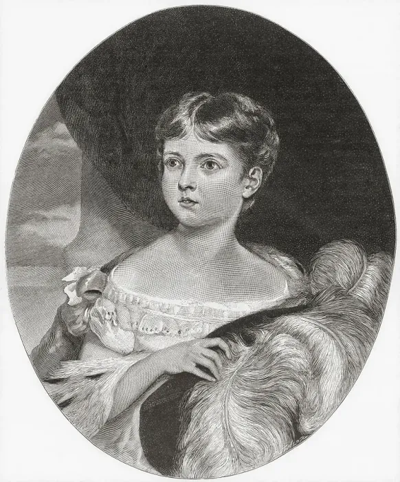Framed Print : United Kingdom and Ireland and Empress of India Queen Victoria, aged 6, 1819 Framed Print : United Kingdom and Ireland and Empress of India Queen Victoria, aged 6, 1819