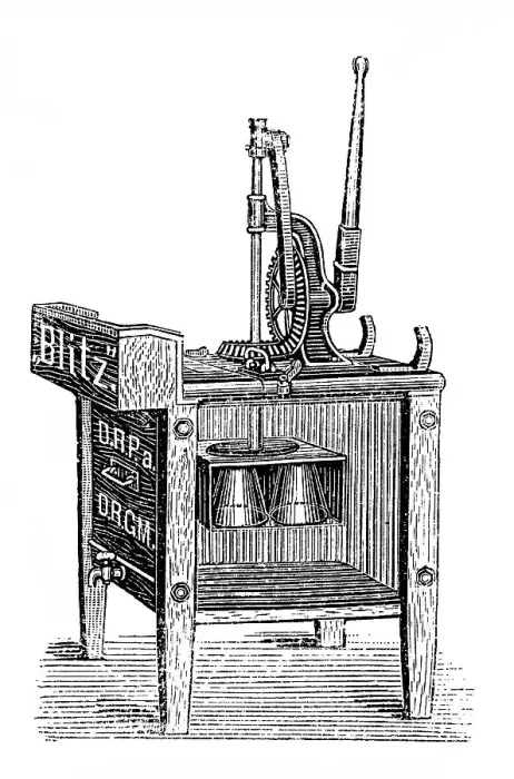 Framed Print : Universal washing machine anno 1888