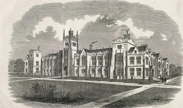 Framed Print : University, Queen's college (1851)