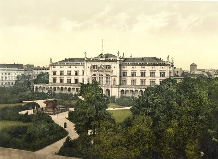 Framed Print : University and Royal Garden in Koenigsberg