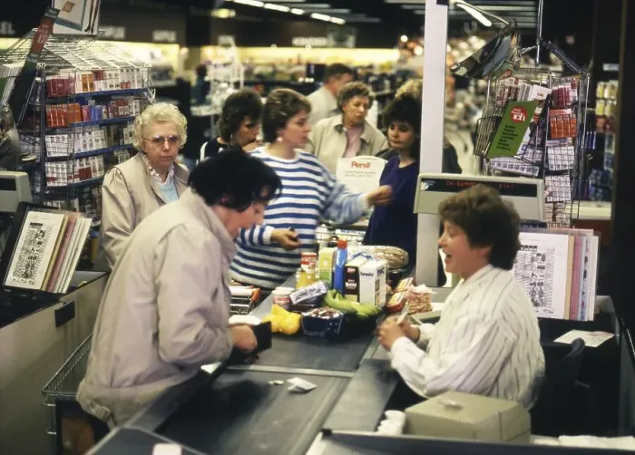 Framed Print : Unna. Supermarket Plaza. ca. 1988 Framed Print : Unna. Supermarket Plaza. ca. 1988
