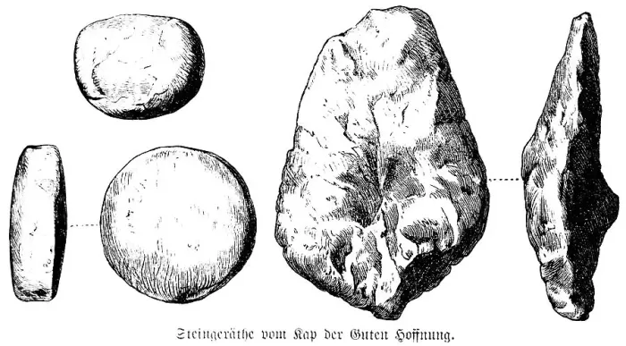 Framed Print : Unpolished stone tools from the Cape of Good Hope, so-called thunderbolts, used as hammers, chisels and leaf-shaped arrowheads, archaeological finds, history of mankind, South Africa, historical illustration 1880, Africa Framed Print : Unpolished stone tools from the Cape of Good Hope, so-called thunderbolts, used as hammers, chisels and leaf-shaped arrowheads, archaeological finds, history of mankind, South Africa, historical illustration 1880, Africa