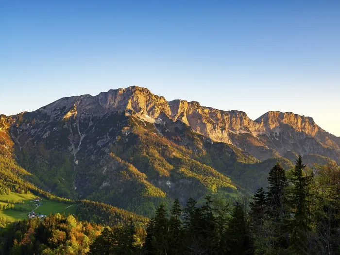 Framed Print : Untersberg in the morning light