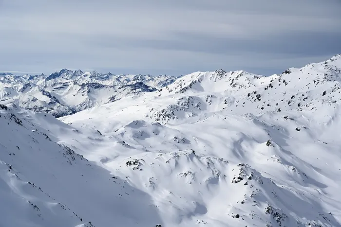 Framed Print : Untouched snow-covered mountains