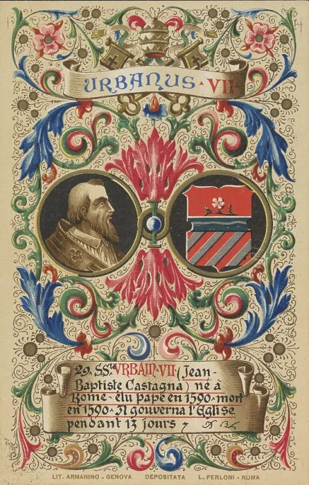 Framed Print : Urban VII (born 4 August 1521 as Giambattista)