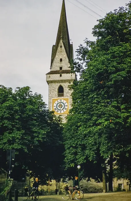 Framed Print : Ursuline Church, town of Bruneck or Brunico, South Tyrol, Northern Italy, Europe 1950s
