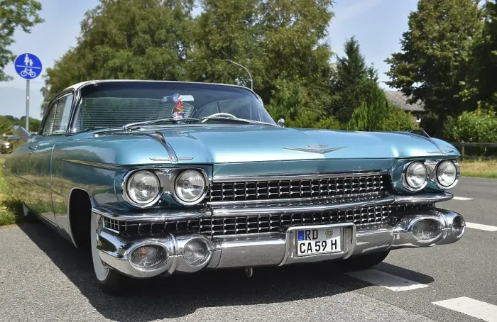 Framed Print : US-Car, Classic Car, Cadillac Sedan Series 62 Flattop