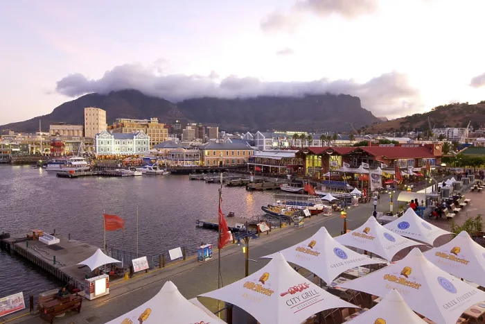 Framed Print : V & A Waterfront, harbor, amusement area Framed Print : V & A Waterfront, harbor, amusement area