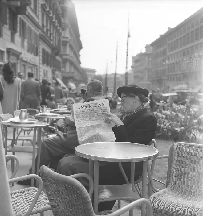 Framed Print : Vacation in Italy in the 1950s