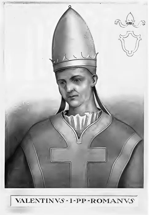 Framed Print : Valentin (died 16 September 827) was briefly pope in 827