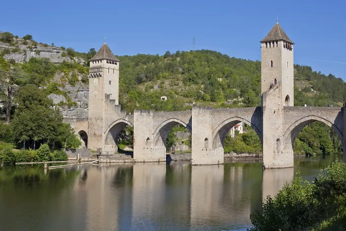 Framed Print : The Valentre bridge the symbol of Cahors town