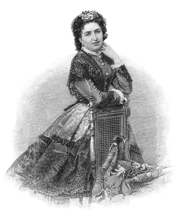 Framed Print : Valesca Guinand, 1837-1916, actress