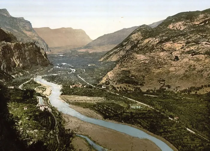 Framed Print : Valle della Sarca, back of Lake Garda
