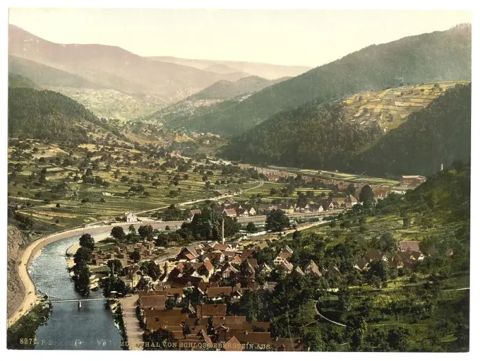 Framed Print : The valley of Murg seen from Eberstein