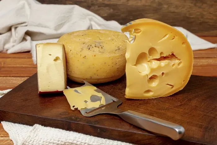Framed Print : Variety cheese board