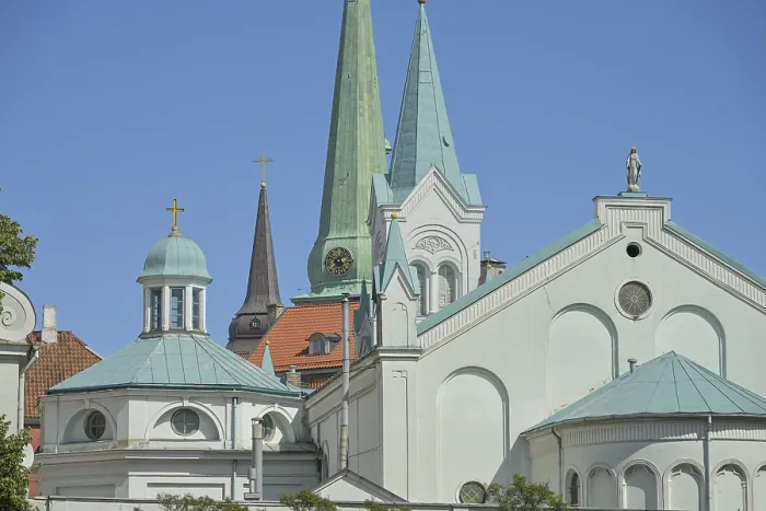Framed Print : Various churches, in front the Mater Dolorosa church Framed Print : Various churches, in front the Mater Dolorosa church