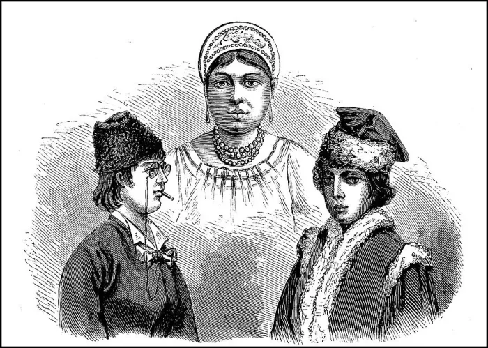 Framed Print : Various types of woman from Russia Framed Print : Various types of woman from Russia
