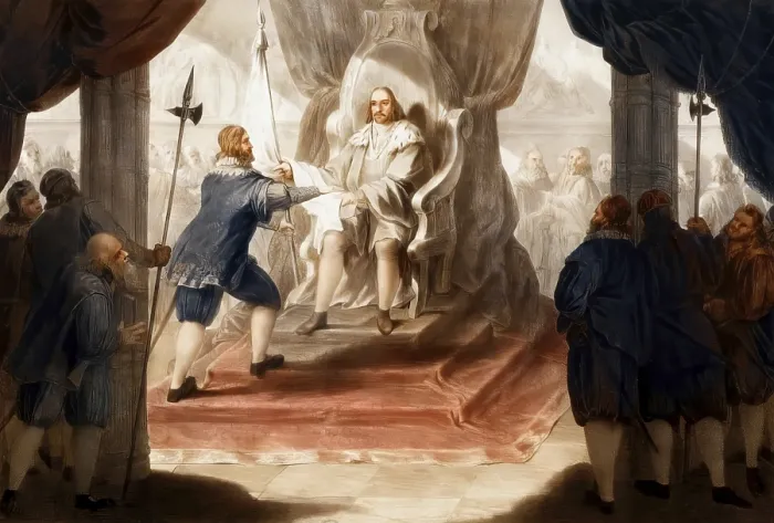 Framed Print : Vasco da Gamas audience with King Manuel I after his return to Portugal