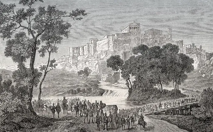 Framed Print : Veii or Veius, an ancient Etruscan city near Rome