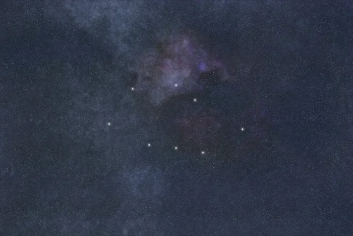 Framed Print : Vela star constellation, Night sky