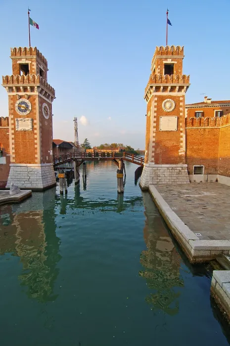 Framed Print : Venice Italy Arsenale ancient Serenissima militar structure