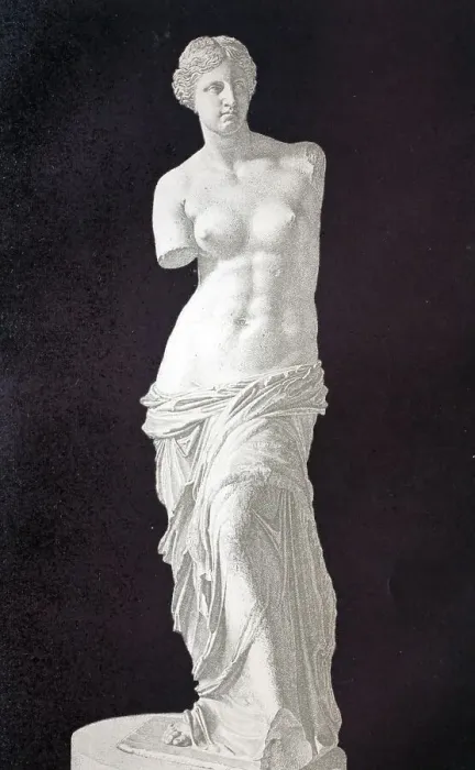 Framed Print : Venus de Milo sculpture, historical illustration Framed Print : Venus de Milo sculpture, historical illustration