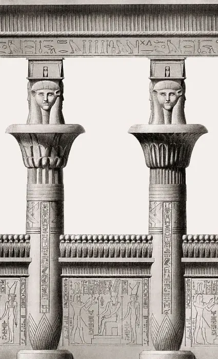 Framed Print : Vestibule of the Temple of Isis at Philae Framed Print : Vestibule of the Temple of Isis at Philae