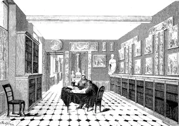Framed Print : Victor Cousin Library in the Sorbonne College Framed Print : Victor Cousin Library in the Sorbonne College
