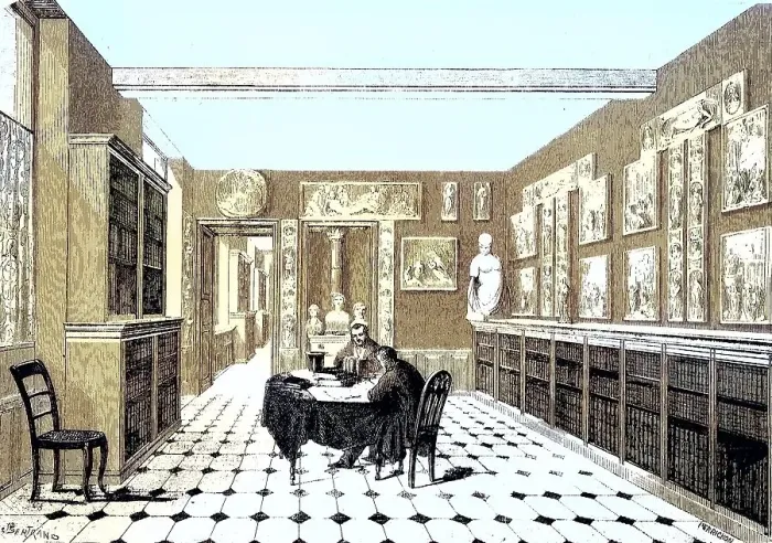 Framed Print : Victor Cousin Library in the Sorbonne College Framed Print : Victor Cousin Library in the Sorbonne College
