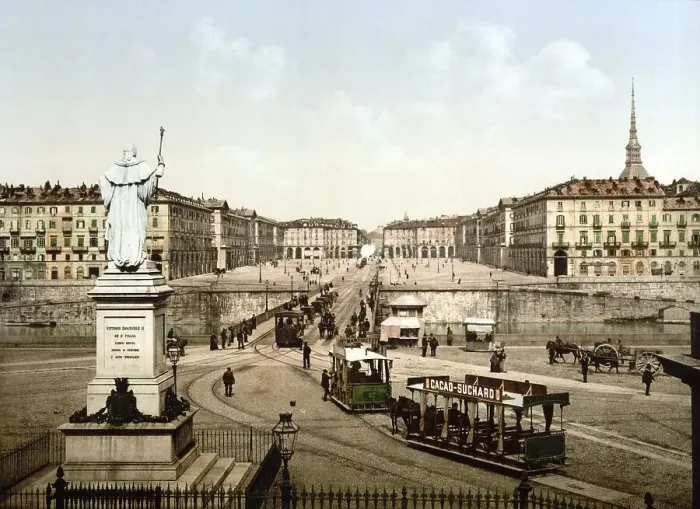 Framed Print : Victor Emmanuel Square, Turin, Italy Framed Print : Victor Emmanuel Square, Turin, Italy