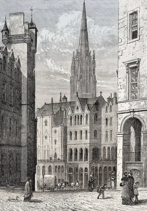 Framed Print : Victoria Street and Terrace, Edinburgh