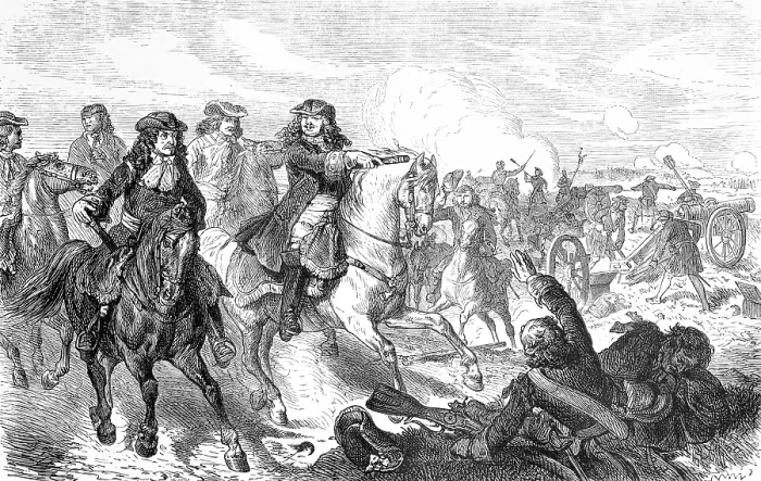 Framed Print : The victorious Great Elector Frederick William at the Battle of Fehrbellin (1675)