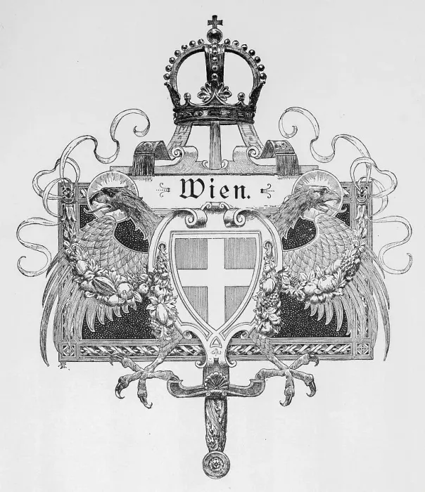 Framed Print : Vienna, emblem, symbol, imperial crown