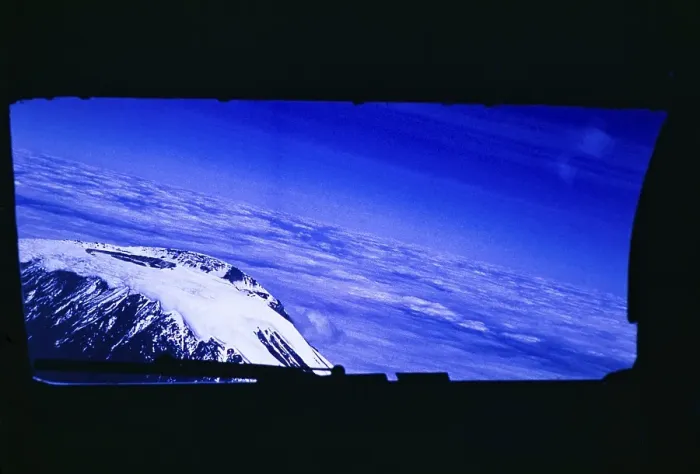 Framed Print : View from an aeroplane flying over Kilimanjaro, Africa 1960s or early 1970s Framed Print : View from an aeroplane flying over Kilimanjaro, Africa 1960s or early 1970s