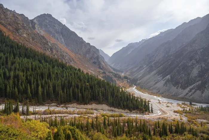 Framed Print : View into the Ala Archa valley