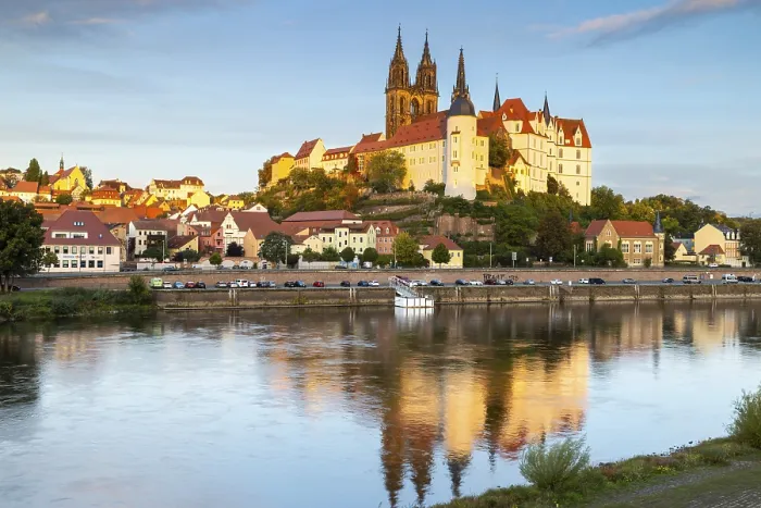 Framed Print : View of Albretsburg Castle and Meissen Cathedral