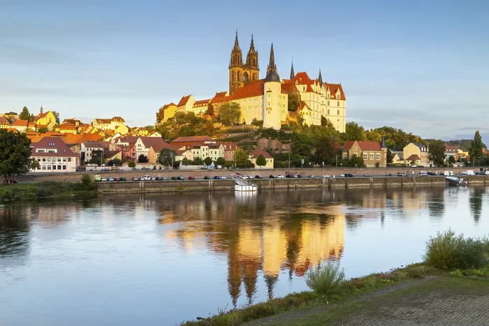 Framed Print : View of Albretsburg Castle and Meissen Cathedral